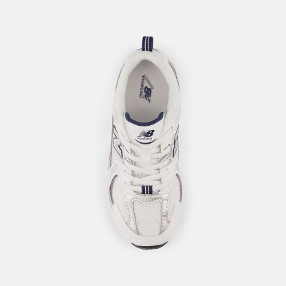 New Balance 530 BUNGEE LACE Bungee Lace - WHITE con NATURAL INDIGO e Silver Metallic - immagine 4