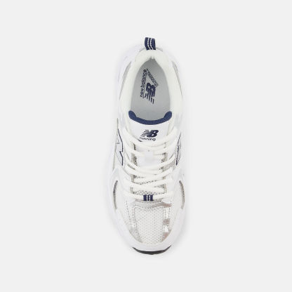 New Balance 530 LACE Lace - WHITE con NATURAL INDIGO e Silver Metallic - immagine 4