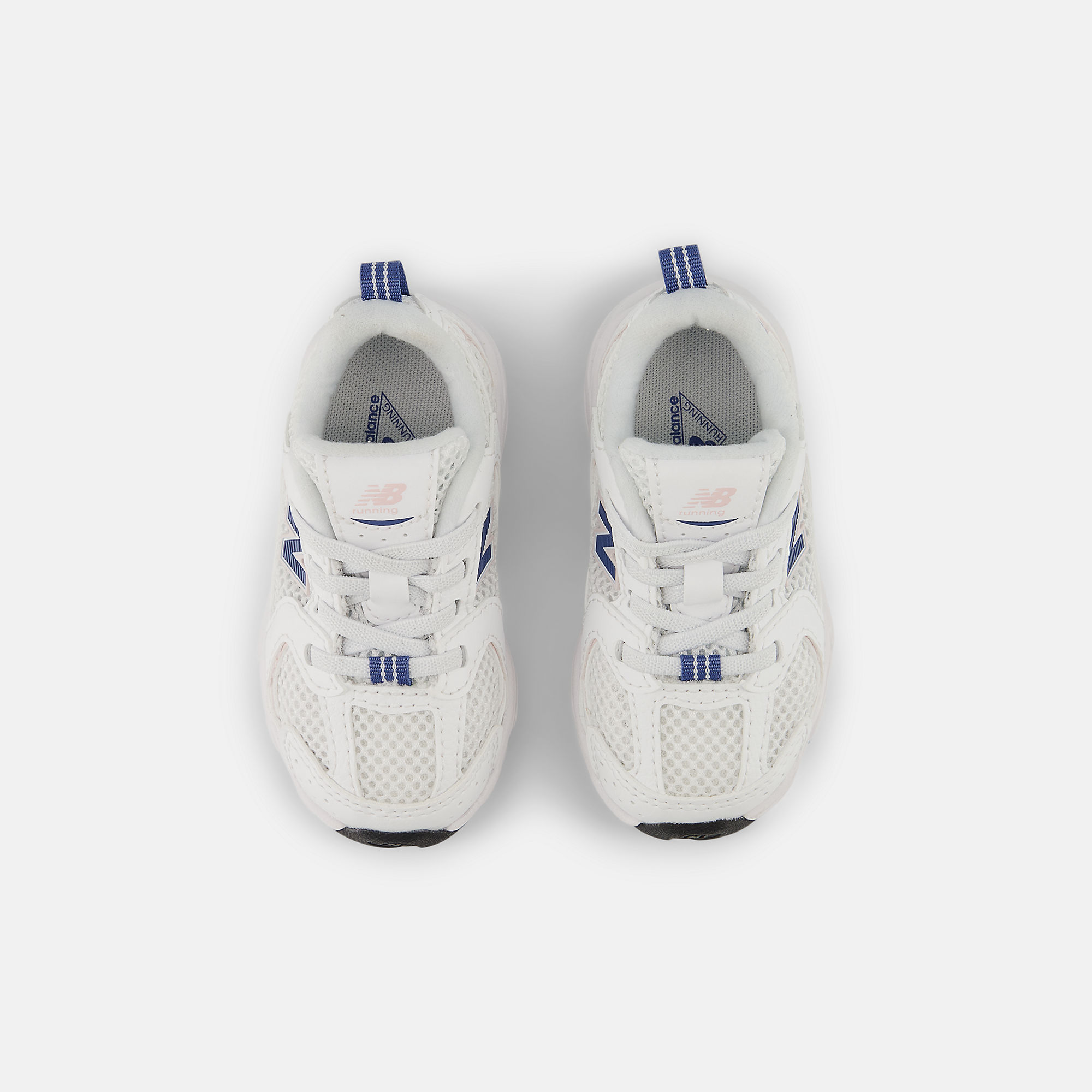 New Balance 530 Bungee Lace Bungee Lace - WHITE con MAGIC BLUE - immagine 4
