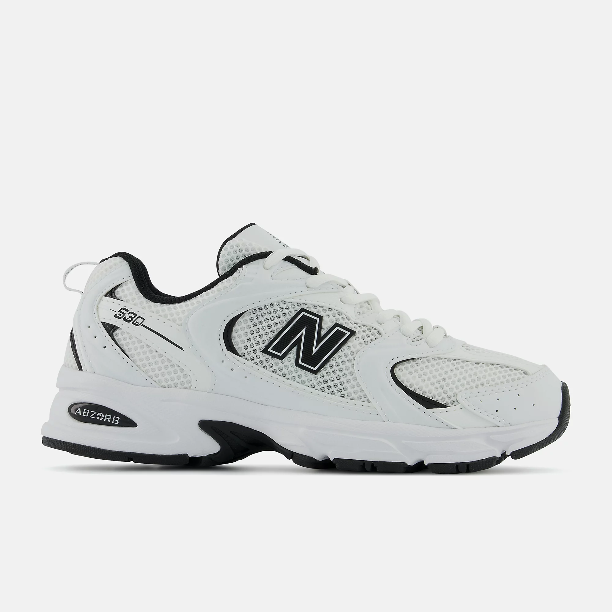 New Balance 530 - WHITE con BLACK - immagine 1