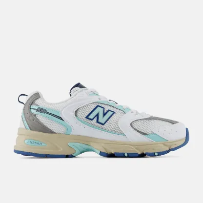 New Balance 530 FC Porto​ - WHITE con Blue Light e SILVER METALLIC - immagine 1