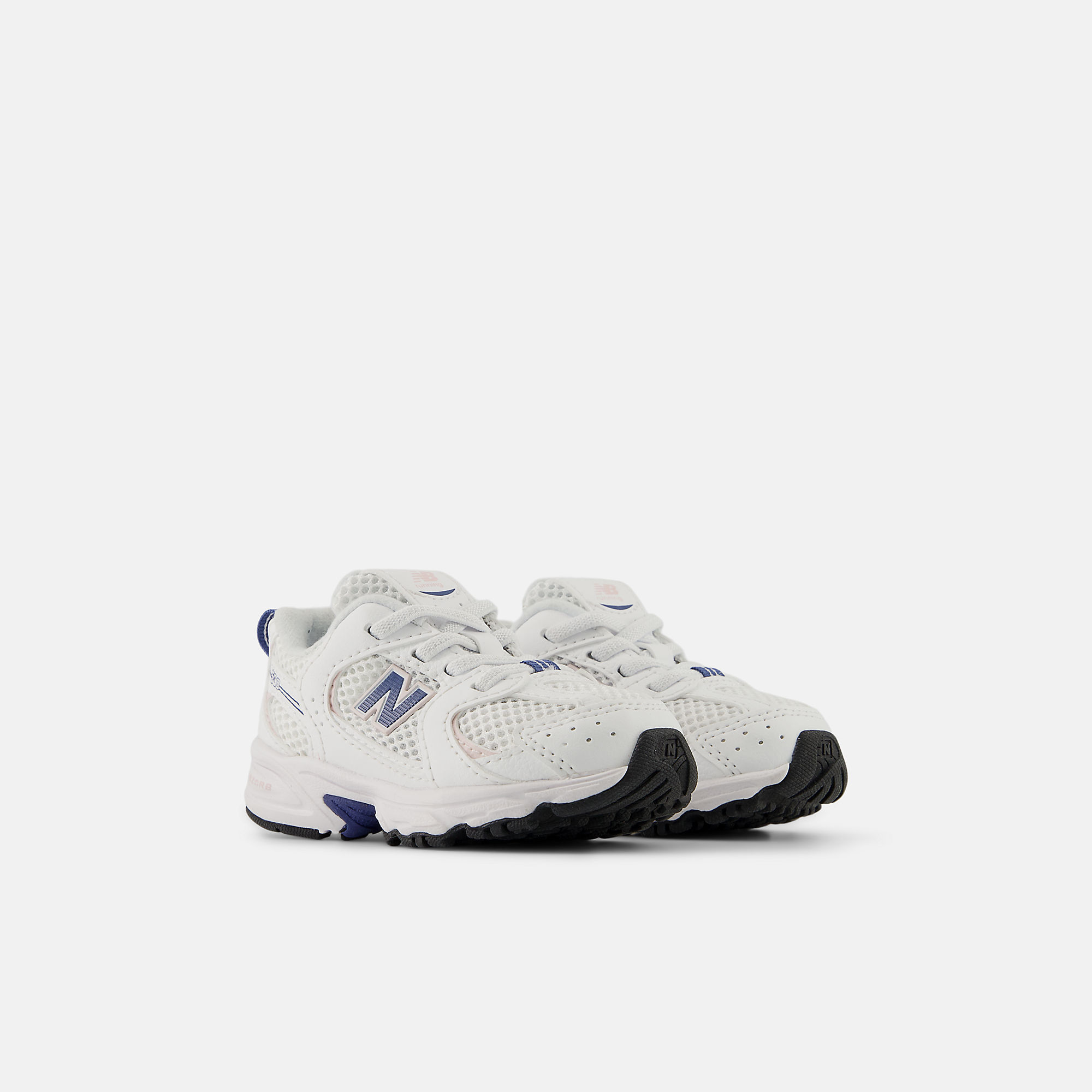 New Balance 530 Bungee Lace Bungee Lace - WHITE con MAGIC BLUE - immagine 2