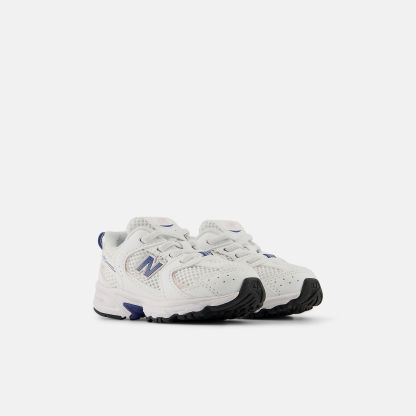 New Balance 530 Bungee Lace Bungee Lace - WHITE con MAGIC BLUE - immagine 2