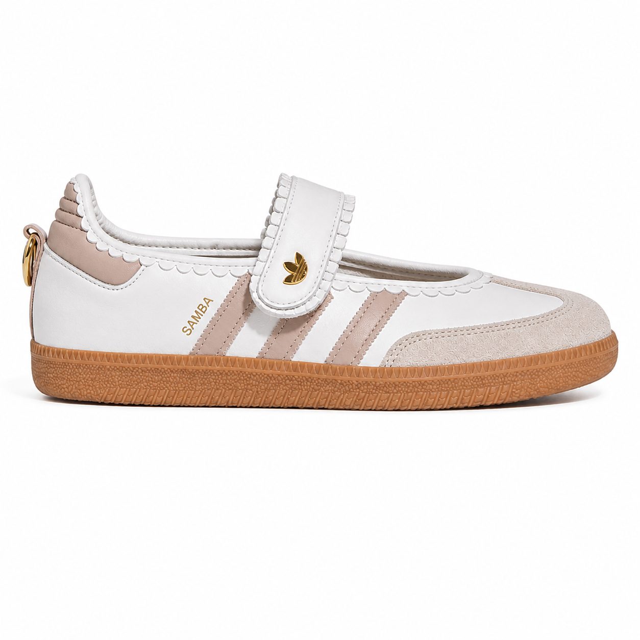 Adithtdas Samba Jane Ruffle Pack White Pink Gum (Women's)