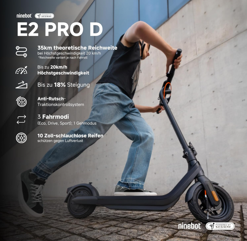 Trottinette électrique Segthtway Ninthtebot E2 Plus II / E2 Pro / E3 Pro
