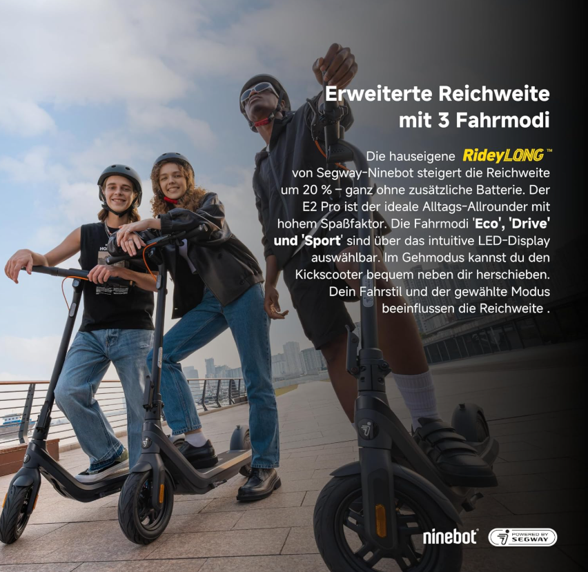 Trottinette électrique Segthtway Ninthtebot E2 Plus II / E2 Pro / E3 Pro