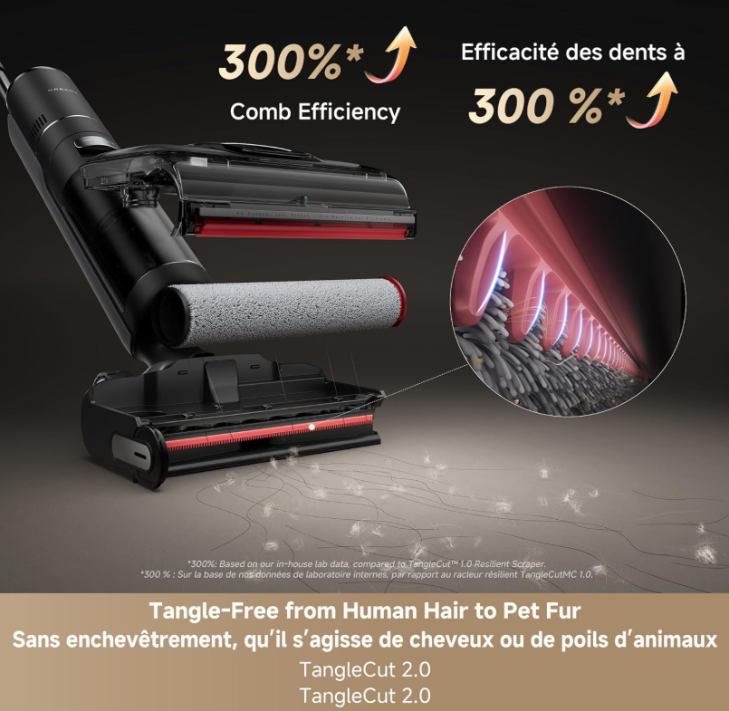 Aspirateur balai sans fil DREthtAME H15 Pro CarpetFlex