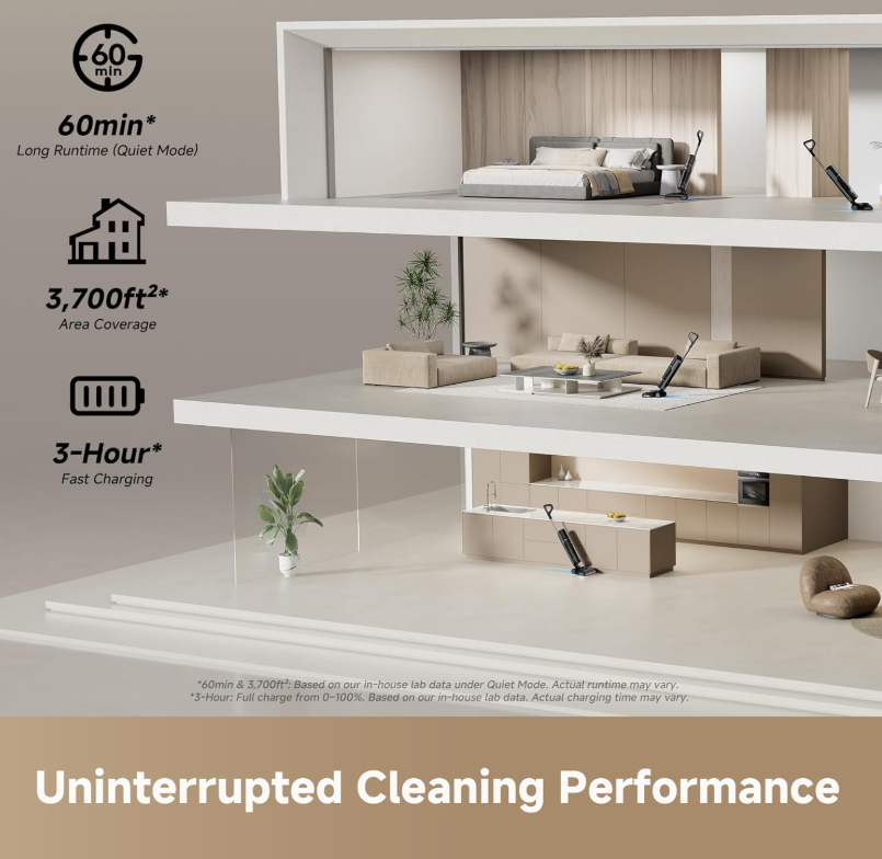 Aspirateur balai sans fil DREthtAME H15 Pro CarpetFlex