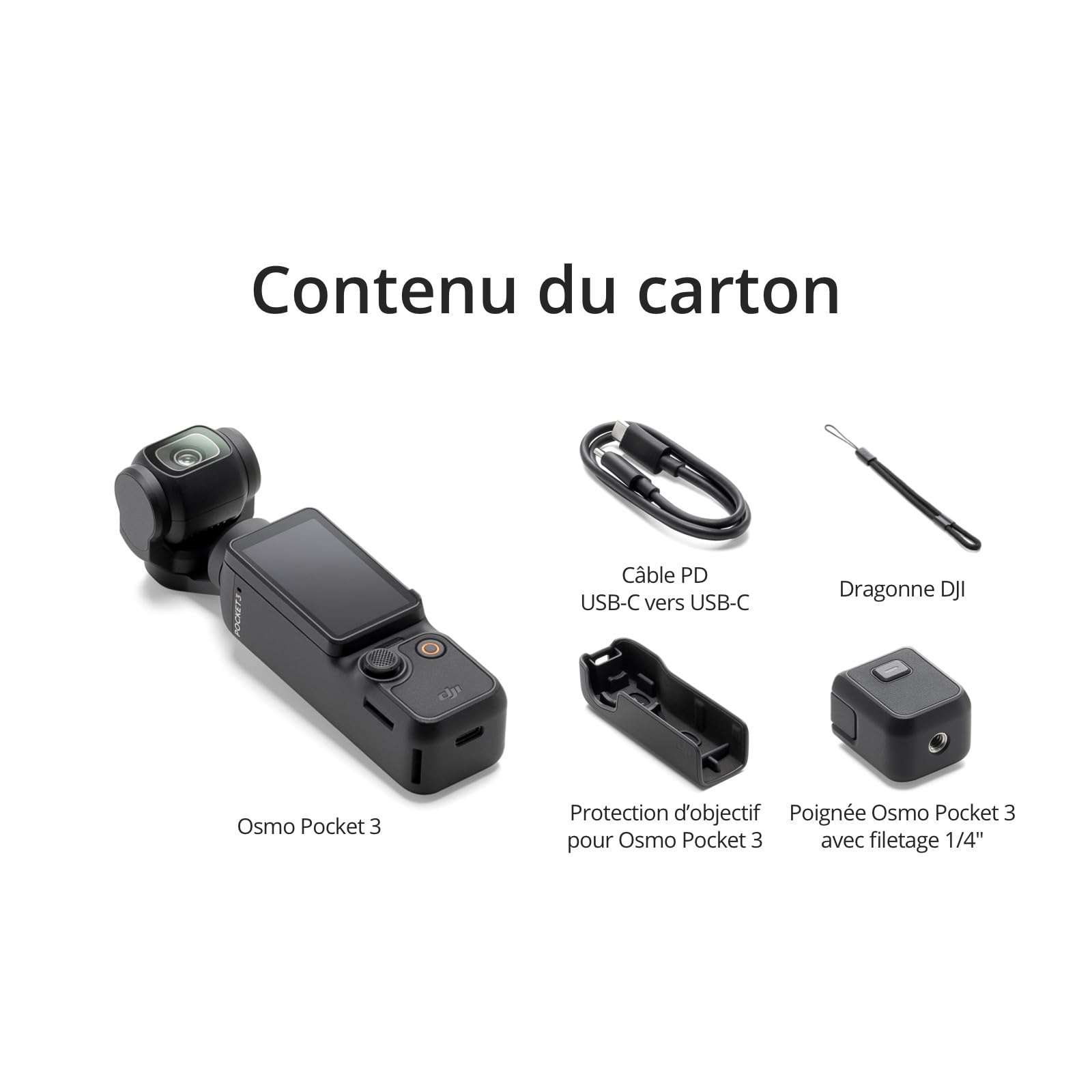 Caméra sport Dthtji Osmo Pocket 3 Creator Combo