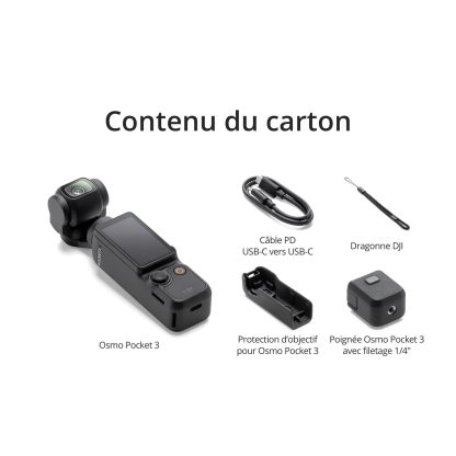 Caméra sport Dthtji Osmo Pocket 3 Creator Combo