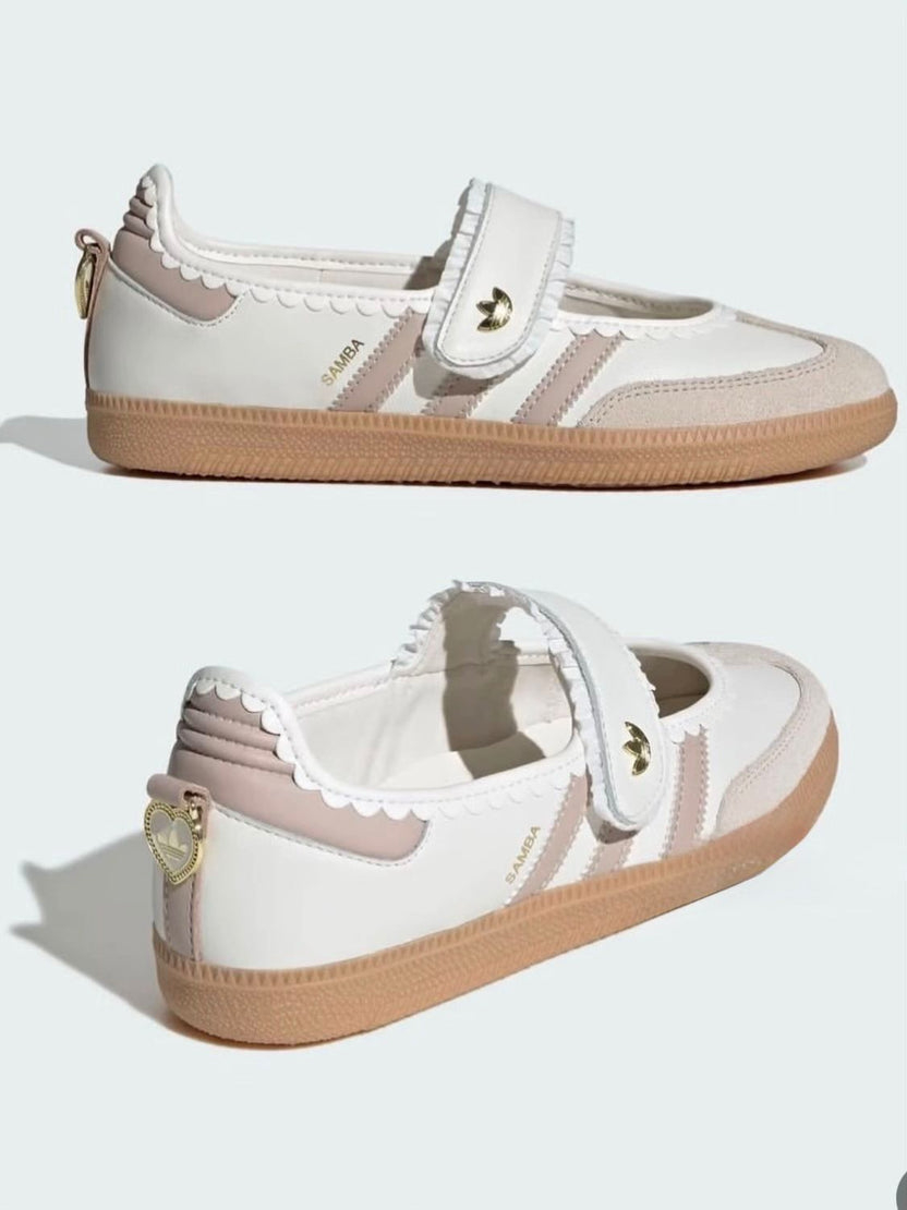 Adithtdas Samba Jane Ruffle Pack White Pink Gum (Women's)