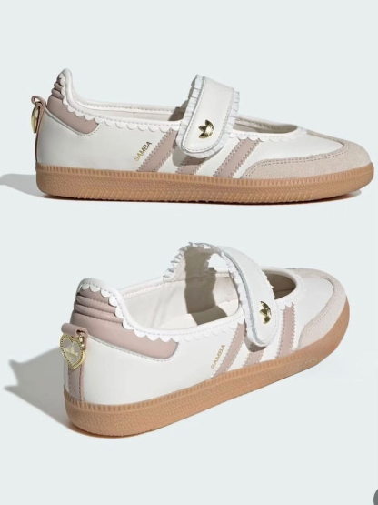 Adithtdas Samba Jane Ruffle Pack White Pink Gum (Women's)