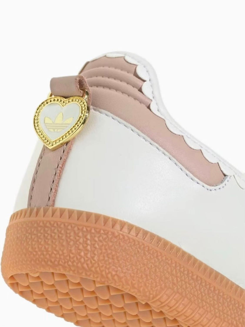 Adithtdas Samba Jane Ruffle Pack White Pink Gum (Women's)