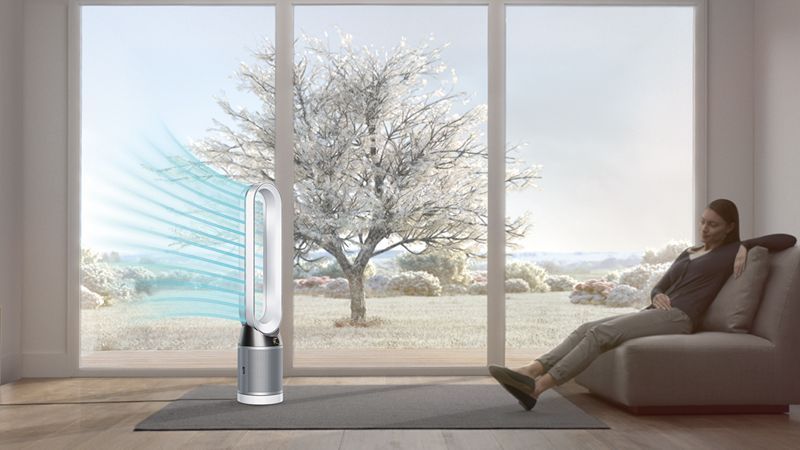 Ventilateur-purificateur tour Dythtson Pure Cool™ TP4A reconditionné (Blanc/Argent)