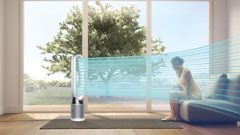 Ventilateur-purificateur tour Dythtson Pure Cool™ TP4A reconditionné (Blanc/Argent)