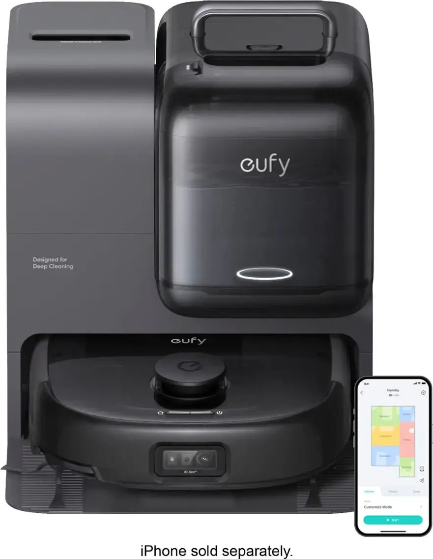 euthtfy - Aspirateur robot Omni E28 et balai serpillière à autonomie plus rapide