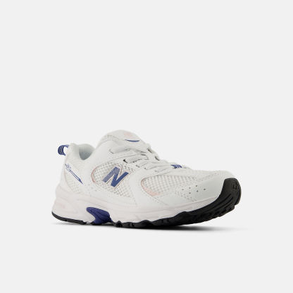 New Balance 530 Bungee Lace Bungee Lace - WHITE con MAGIC BLUE - immagine 2