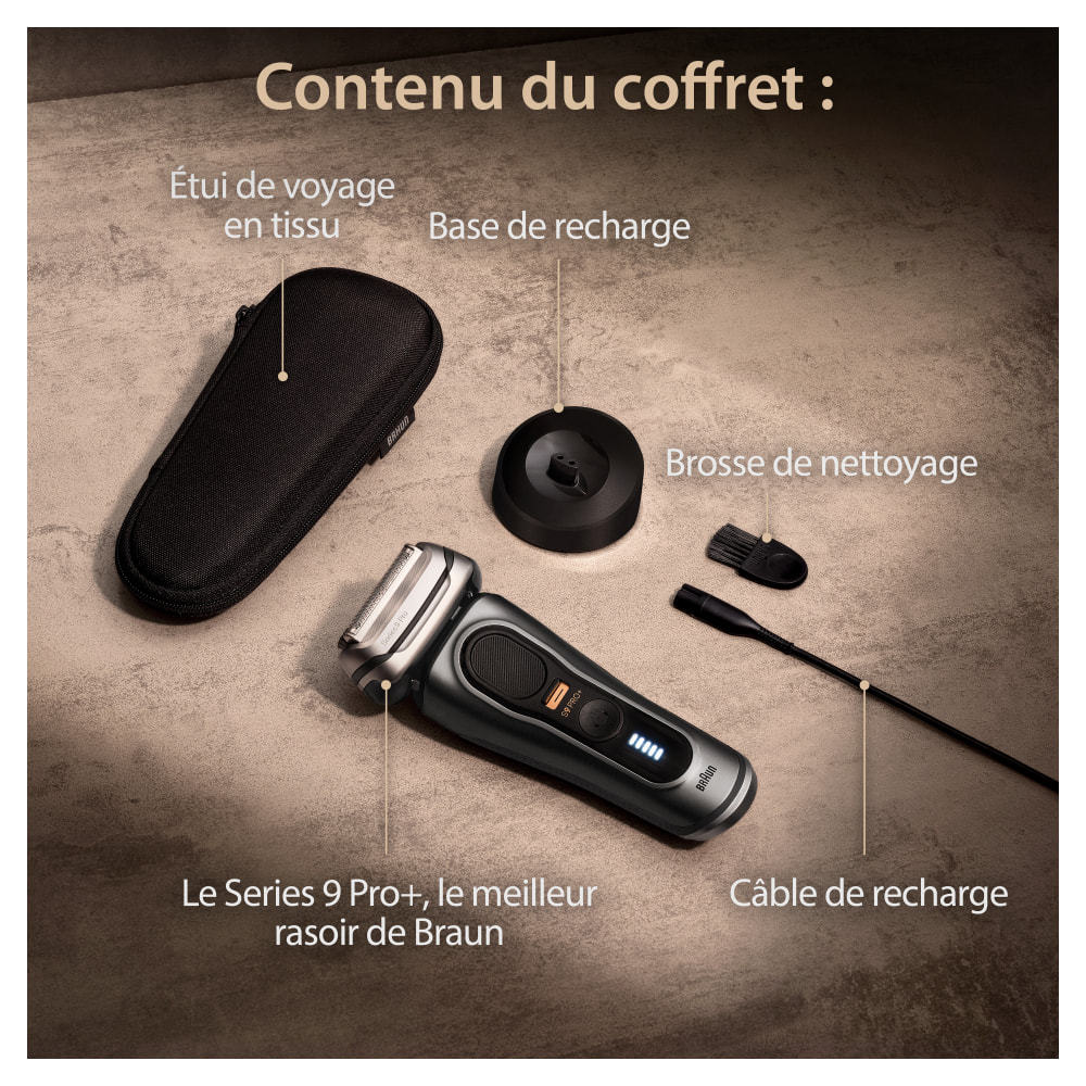Brathtun - Rasoir Électrique Series 9 PRO+ 9515s - Avec Base De Recharge - Graphite