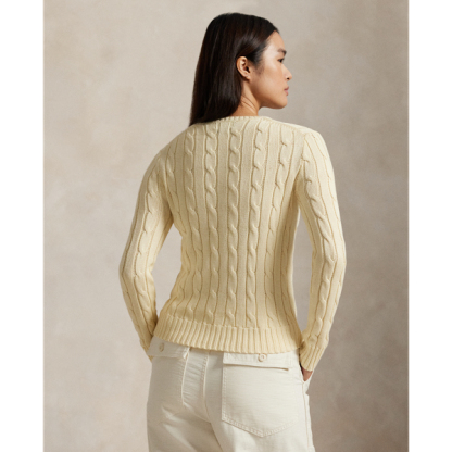 Polo Ralph Lauren Cable-Knit Cotton Crewneck Jumper - Cream