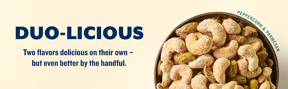 Duo- Licious Two flavores delicious on their own but even better by the handful