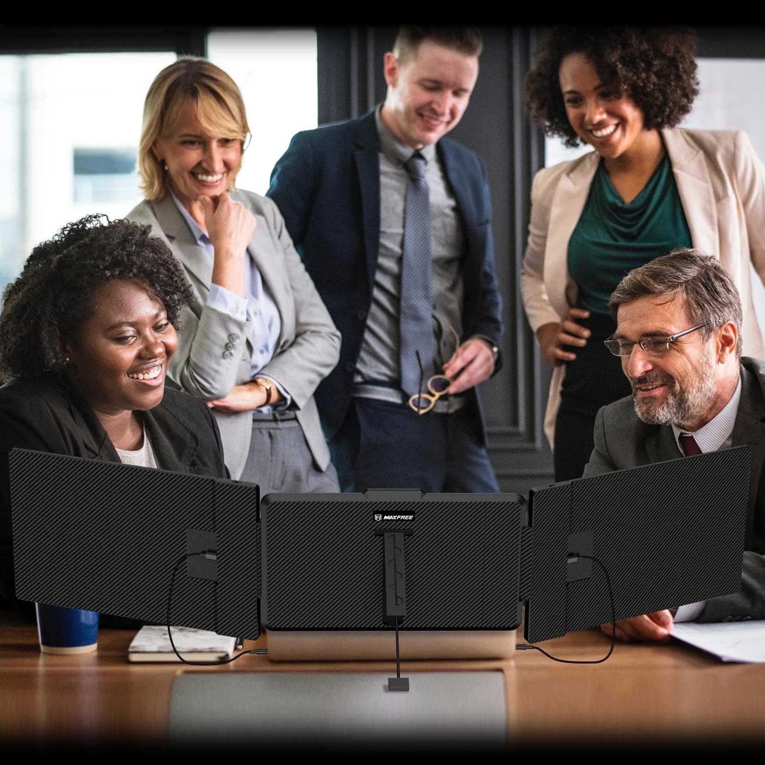 Maxfree S2 14" Triple Monitor laptop screen extender