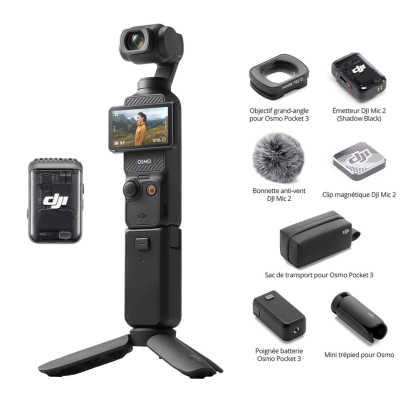 Osmo Pocket 3 | Caméra de Vlogging CMOS de poche 1 pouce