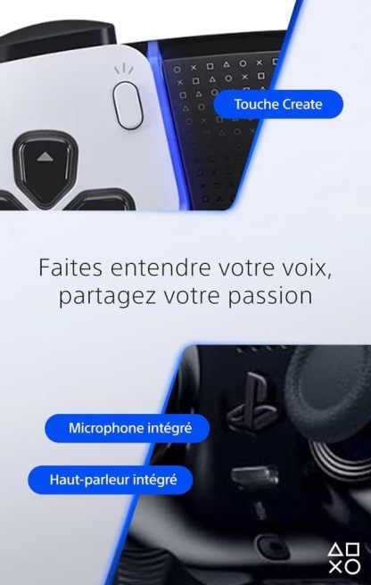 PlayStation DualSense Edge – Manette sans fil PS5/PC – Blanche & Noire