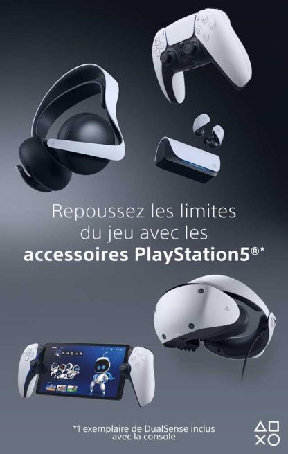 PlayStation DualSense Edge – Manette sans fil PS5/PC – Blanche & Noire
