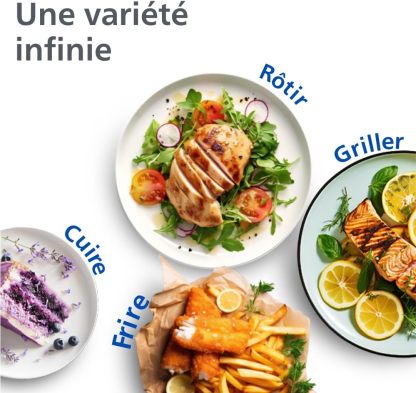 Philips Airfryer Série 3000 – Double Panier 9 L | Technologie RapidAir (NA350/03)