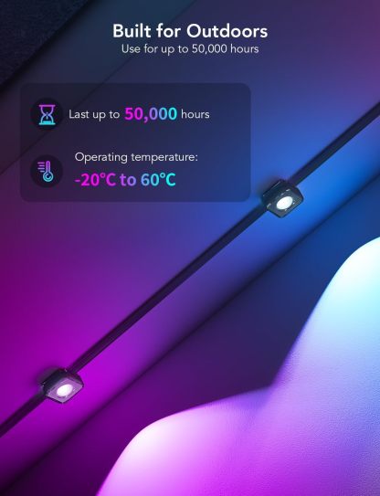 Govee Permanent Outdoor Lights, Smart RGBIC Outdoor Lights with 75 Scene Modes, 150ft with 108 LED Christmas Lights, IP67 Waterproof for Christmas Decorations, Work with Alexa, Google Assistant, White