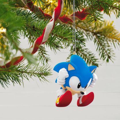 Hallmark Keepsake Christmas Ornament 2024, Sonic the Hedgehog Sonic Collecting Rings With Light, Sound and Motion, Gifts for Gamers