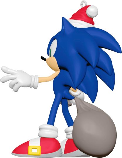 Hallmark Keepsake Christmas Ornament 2024, Sonic the Hedgehog Sonic Collecting Rings With Light, Sound and Motion, Gifts for Gamers