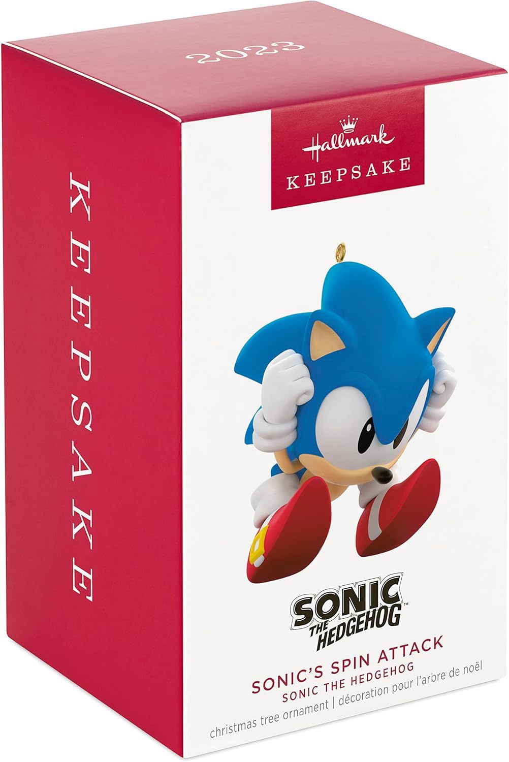 Hallmark Keepsake Christmas Ornament 2024, Sonic the Hedgehog Sonic Collecting Rings With Light, Sound and Motion, Gifts for Gamers