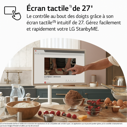 LG StanbyME 27” – Le Smart TV portable et tactile qui s’adapte à vous
