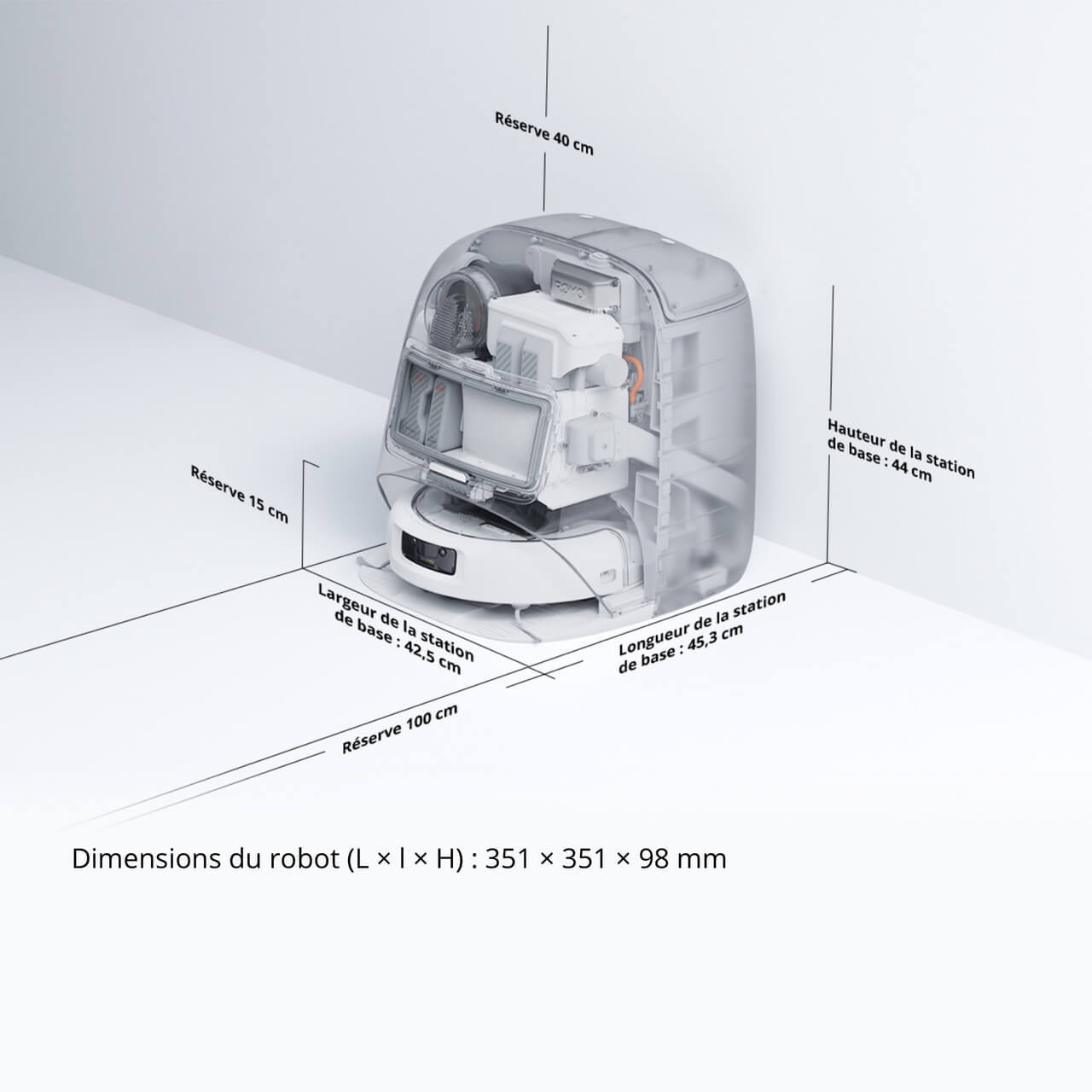 Robot Aspirateur Laveur DJI ROMO P