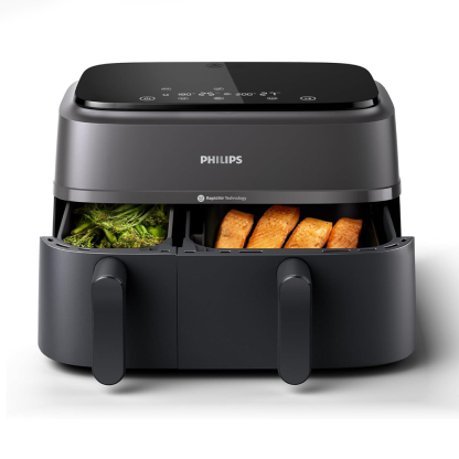 Philips Airfryer Série 3000 – Double Panier 9 L | Technologie RapidAir (NA350/03)