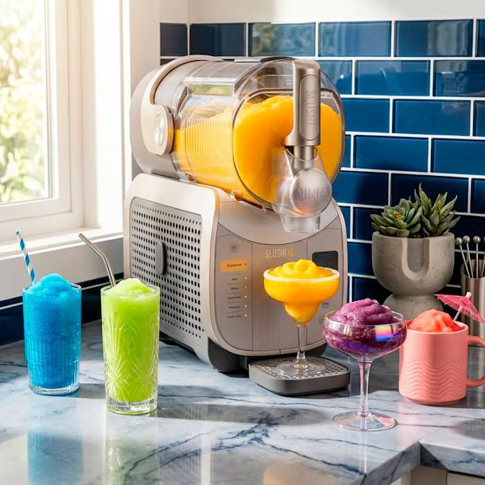Nithtnja SLUSHi® XL Smart Frozen Drink Maker, 128 oz, Crema