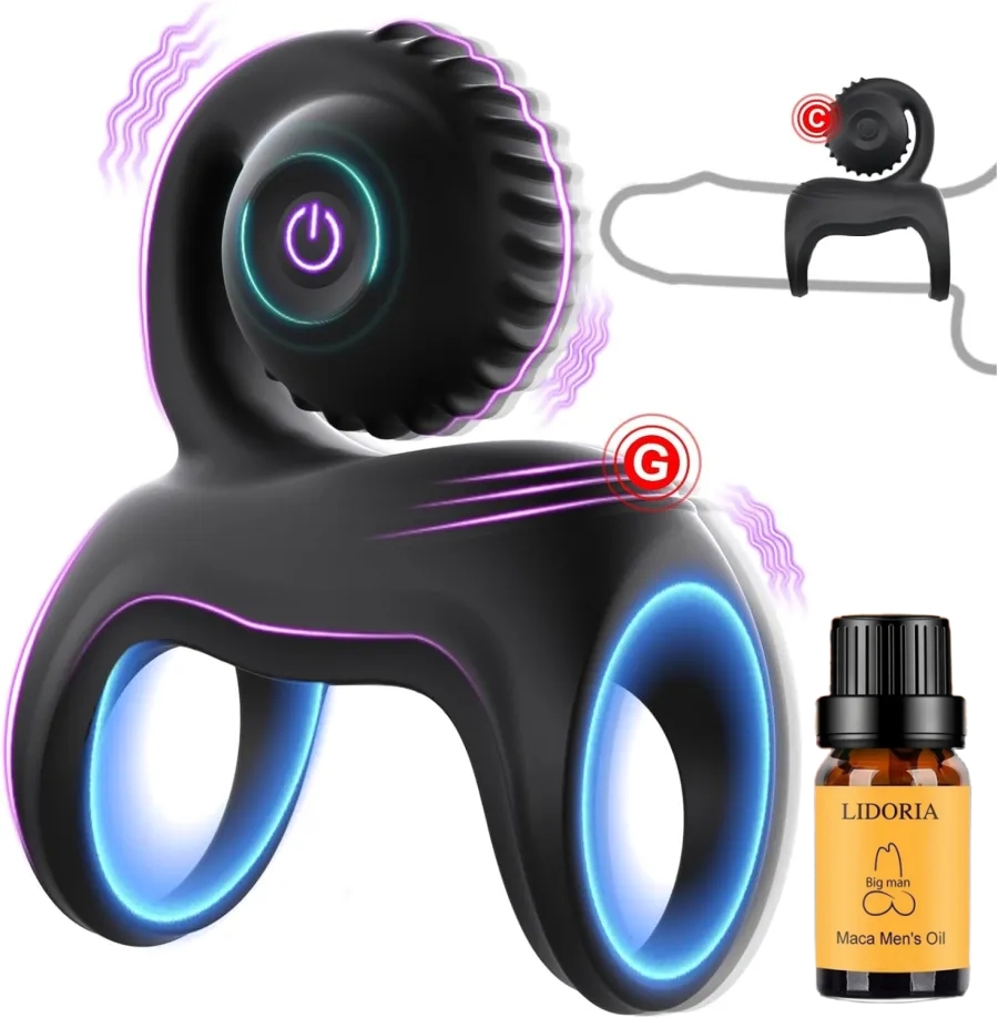 🔥2025 Special Gift - 49% OFF💥💥--💕Vibrating Cock Ring with Snail Vibe Clitoral Stimulator