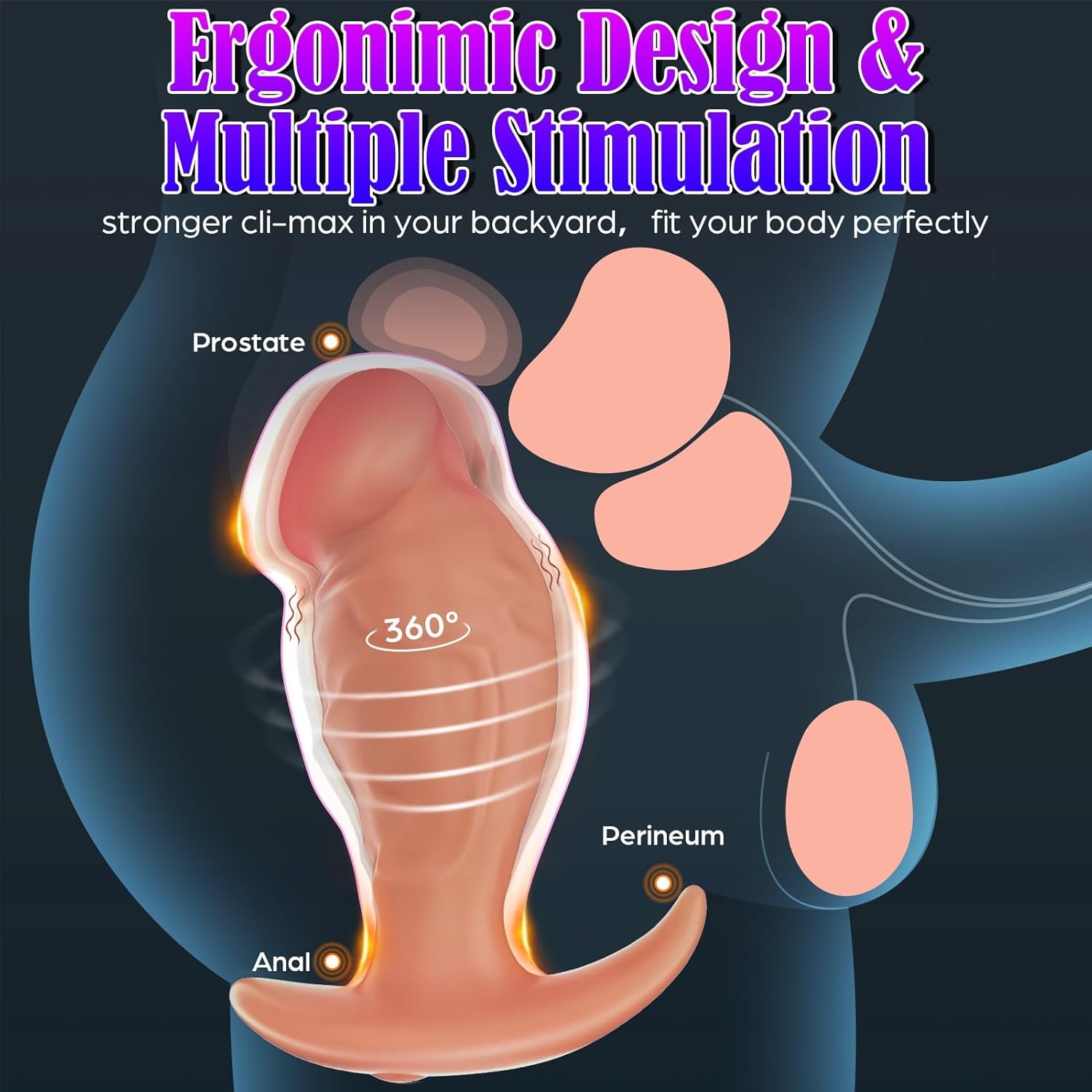 💥💥360° Rotating Penis Butt Plug —— Penis Butt Plug