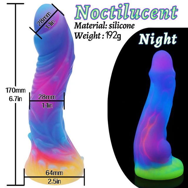 🔥Super burst style🔥Luminous Spiral Monster Dildo