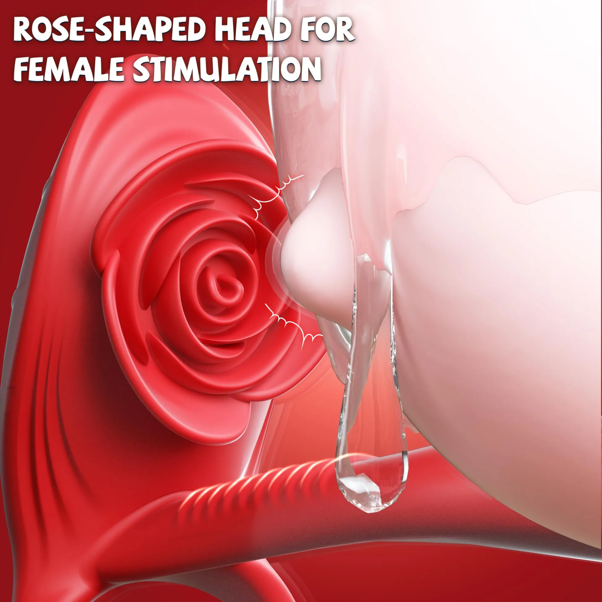 😍2025 Rose Couple Vibrating Penis Condom🎁-💋Rose Penis Condom💖