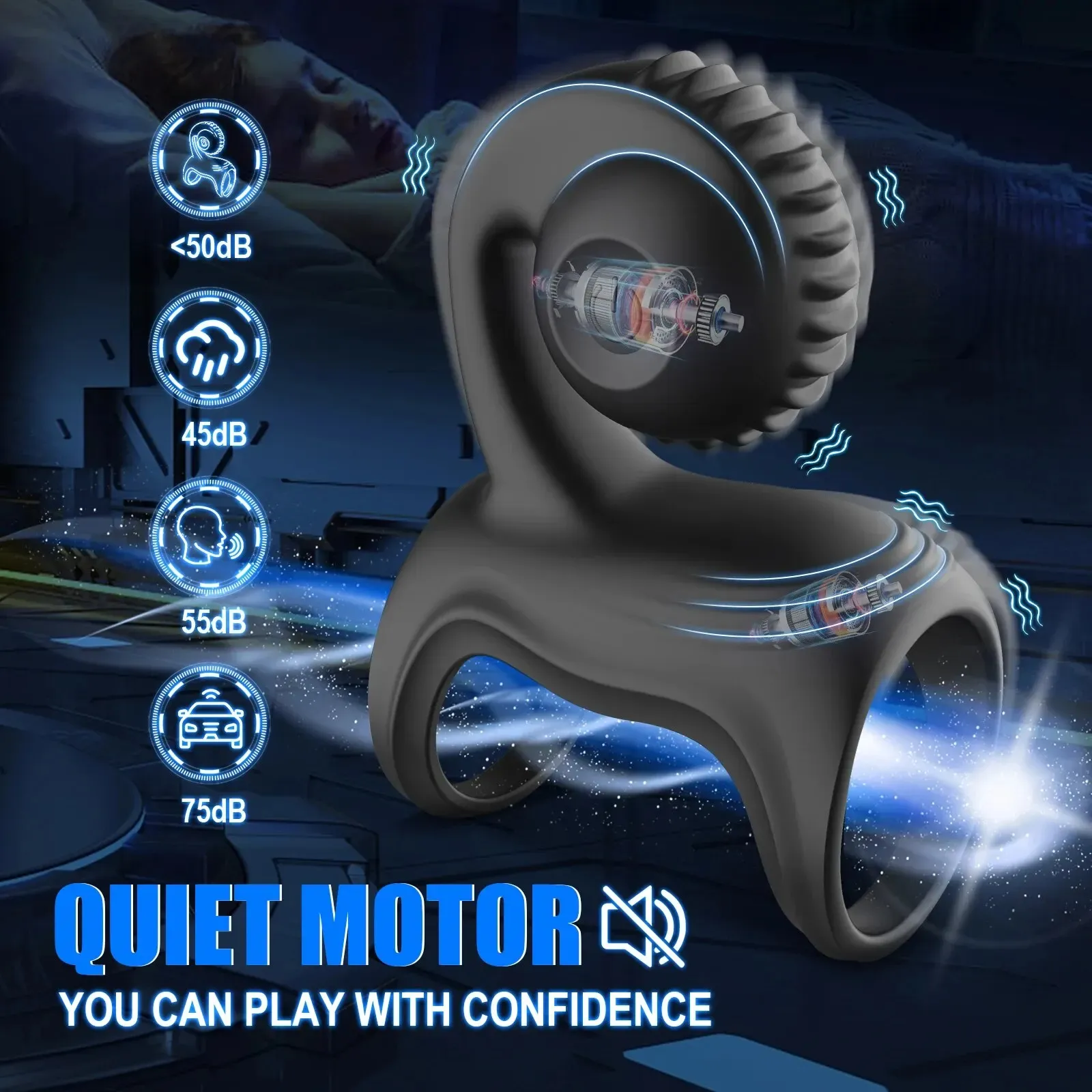 🔥2025 Special Gift - 49% OFF💥💥--💕Vibrating Cock Ring with Snail Vibe Clitoral Stimulator
