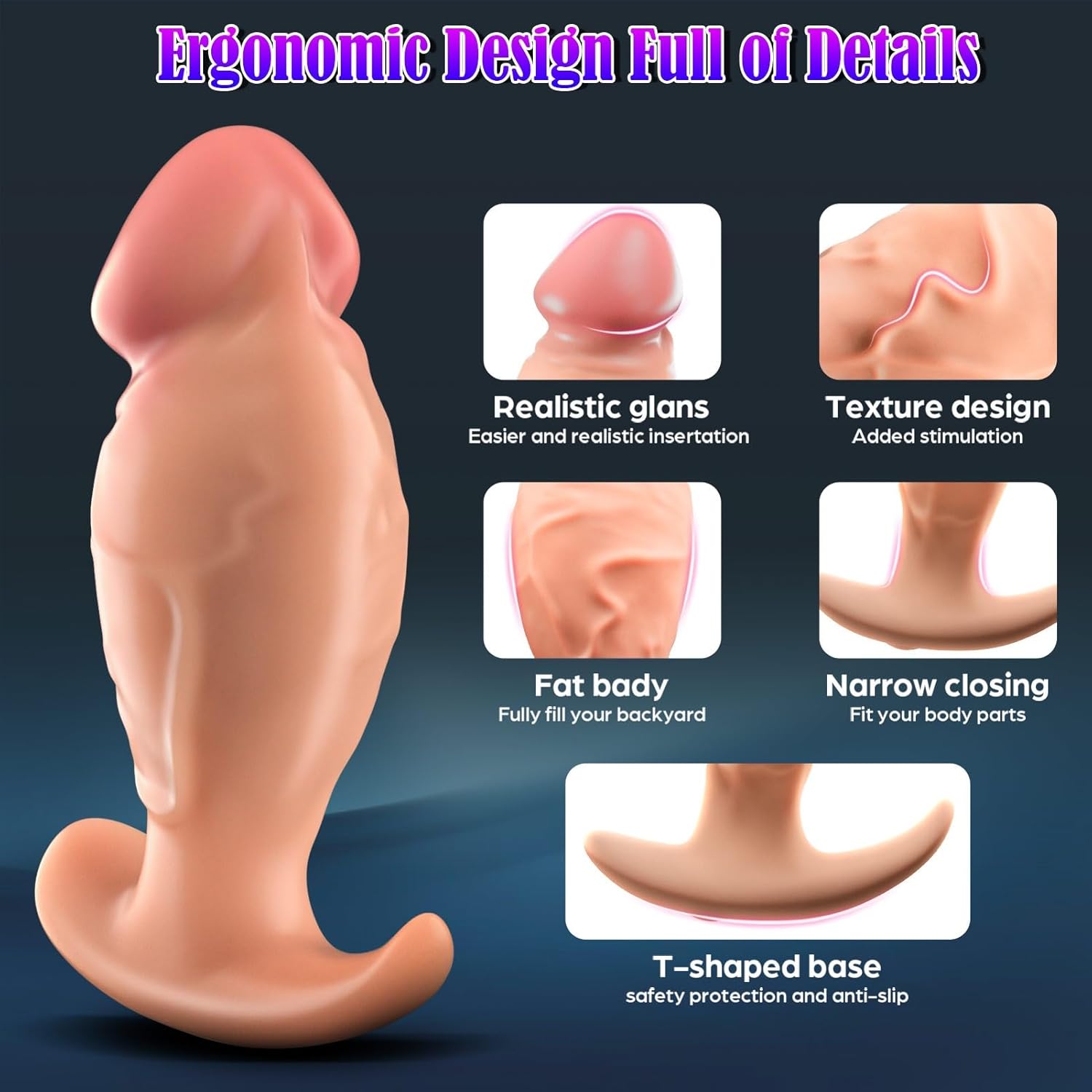 💥💥360° Rotating Penis Butt Plug —— Penis Butt Plug