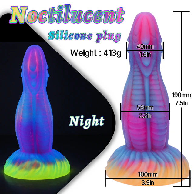 🔥Super burst style🔥Luminous Spiral Monster Dildo