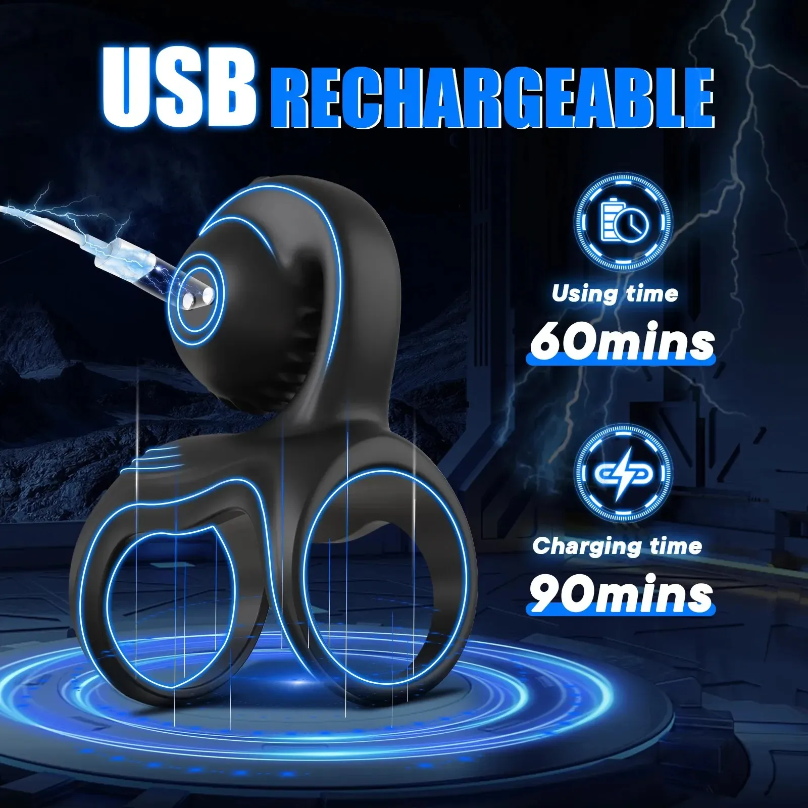 🔥2025 Special Gift - 49% OFF💥💥--💕Vibrating Cock Ring with Snail Vibe Clitoral Stimulator