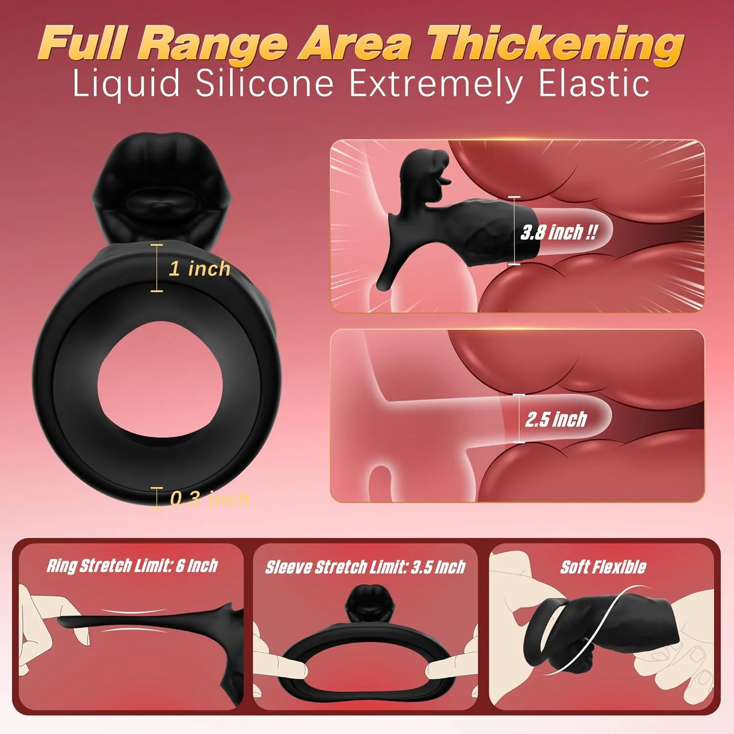 💥2025 Innovative Products💥- 👑Tongue Licking Penis Sleeve💖