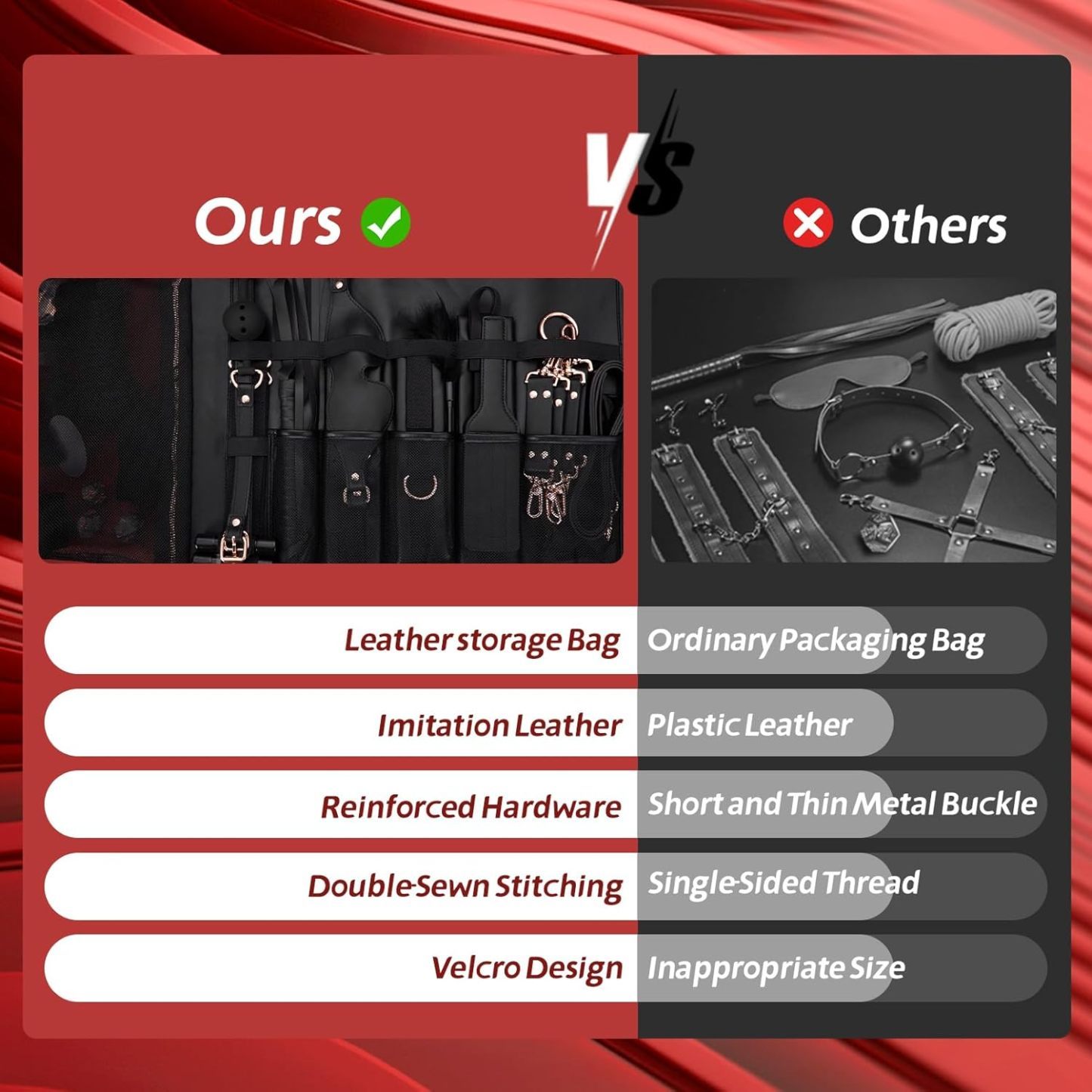 💥Hot Sale💥Bondage Sex Toys —— Leather Bondage Toy Sets