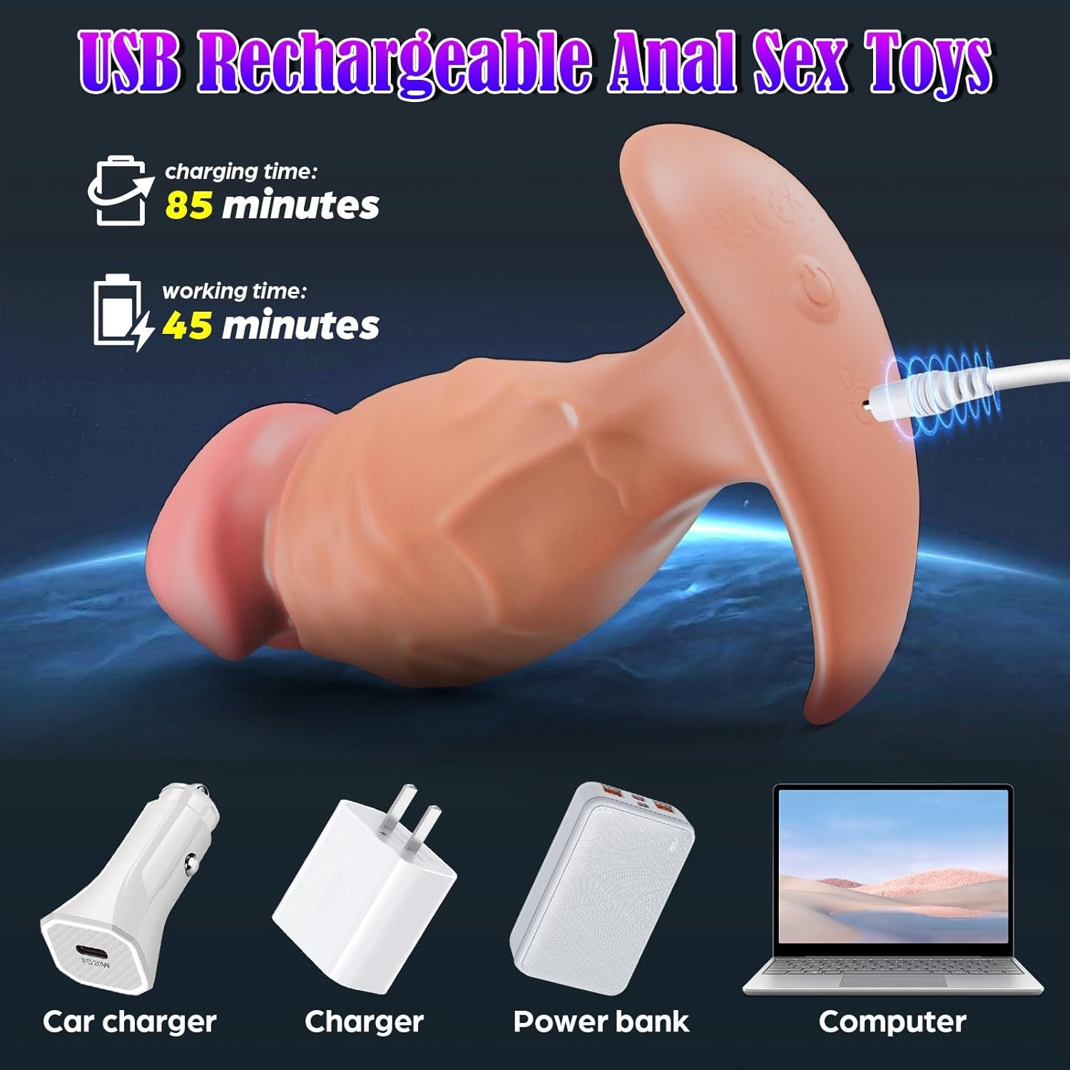 💥💥360° Rotating Penis Butt Plug —— Penis Butt Plug