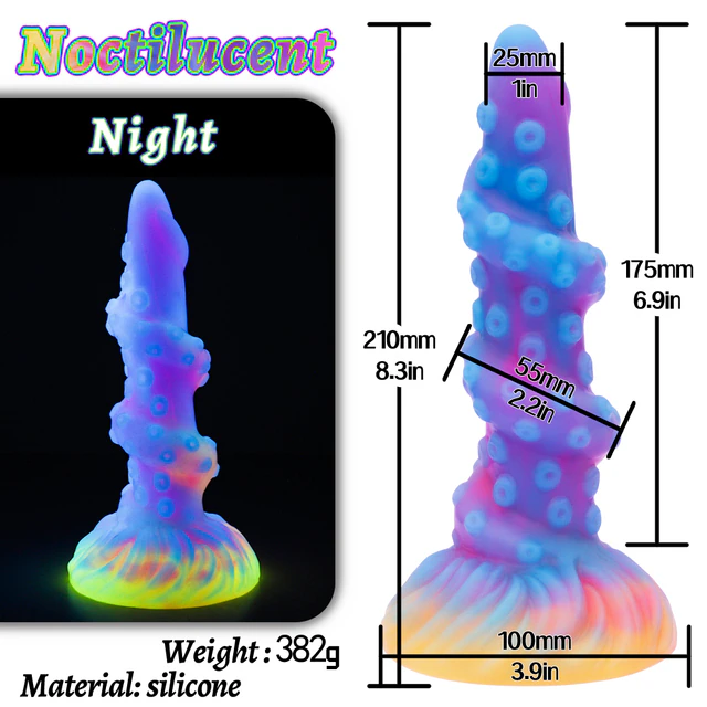🔥Super burst style🔥Luminous Spiral Monster Dildo