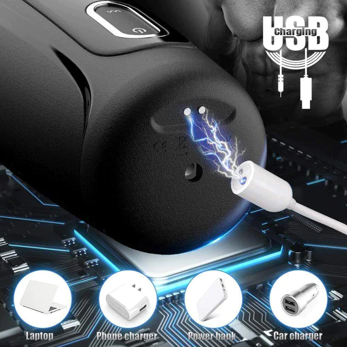 Sexy Moaning Rotating & Thrusting Masturbator Cup